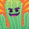 Boîte du jeu SPEEK Gigamic avec cactus vert cartoon et fond orange vif.