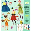 Stickers &amp; paperdolls Trop mode - Djeco