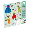 Stickers &amp; paperdolls Trop mode - Djeco