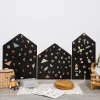 Tableau magnétique Ma ville Ferflex noir formes géométriques et lettres colorées