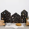 Tableau magnétique Ma ville Ferflex noir formes géométriques et lettres colorées