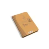 Tablette à dessin Kidydraw-Mini orange avec illustrations d'animaux marron pâle.