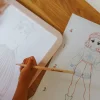 Tablette lumineuse nomade rose Dessinons la mode Kidydraw-pro - Kidywolf