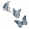 Tatouage éphémère Envolée de papillons - Sioou
