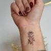 Tatouage éphémère Rose noire - Sioou