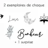 Tatouage éphémère Tattoo box Les essentiels - Sioou