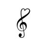 Tatouage éphémère x 5 La note de musique - Sioou