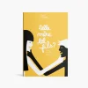 Couverture jaune avec dessin noir et blanc d'une mère et son fils se regardant, titre Telle mère tel fils ?