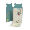 Toise carnet La forêt Mawa verte avec illustrations d'animaux et fleurs colorées