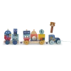 Train roller à tirer Puce et Pilou - Moulin Roty