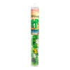 Tube transparent contenant 100 pièces Plus-Plus en plastique vert, blanc et jaune, modèle Éléphant.