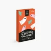 Boîte jeu T'y crois ou pas ? orange avec fantômes blancs et oiseaux bleus cartoon