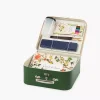 Valise verte L'aquarelliste Moulin Roty avec carnet, pinceaux, crayons et palette d'aquarelle