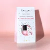 Vernis à ongles enfant Rosajou Magic rose pailleté, boîte blanche décorée licorne