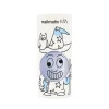 Vernis bleu pailleté Merlin Nailmatic Kids avec dessin chapeau et hibou