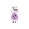 Bouteille de vernis enfant Nailmatic Kids lilas néon nacré avec dessin visage souriant.