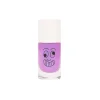 Flacon de vernis à ongles enfant lilas néon nacré avec dessin visage souriant Nailmatic