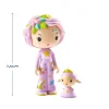 Poupée Violet tinyroom Tinyly Djeco violet décor étoiles et planètes avec petite poupée assortie