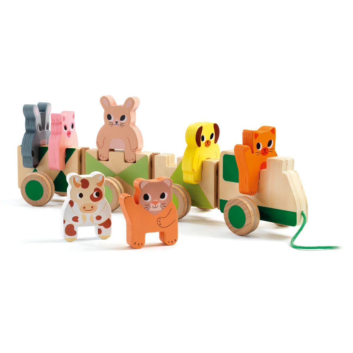 Trainimo Farm Train en bois - Djeco