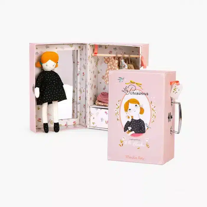 Valise et poupée La petite penderie Les Parisiennes - Moulin Roty