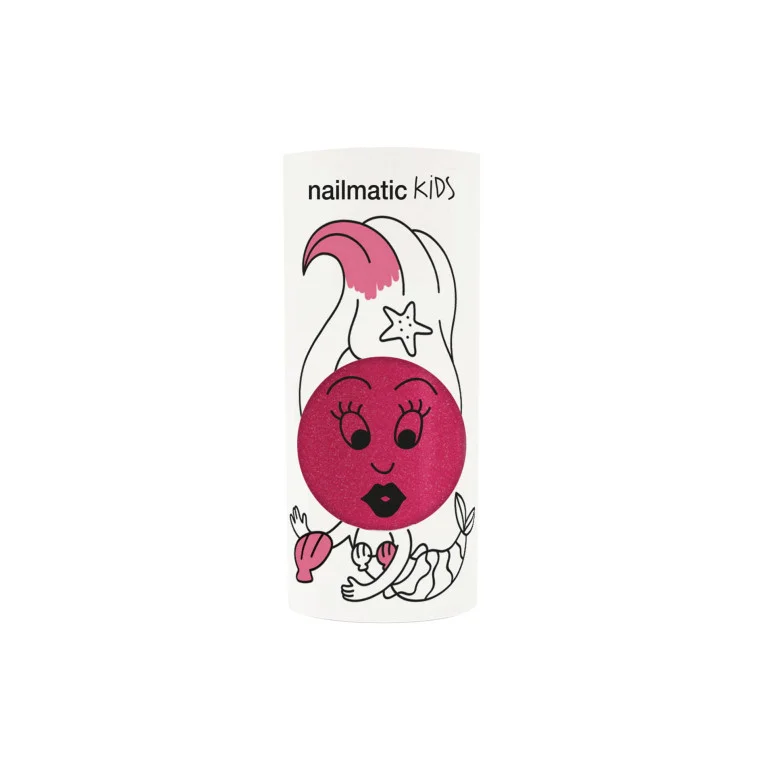 Vernis enfant à base d'eau Sissi Rose pailleté - Nailmatic