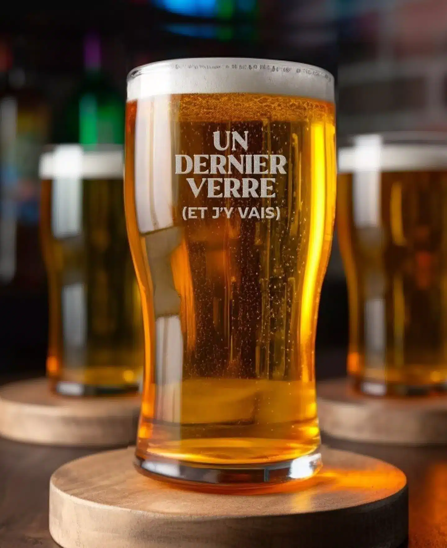 Verre à bière Un dernier verre - Monsieur TSHIRT