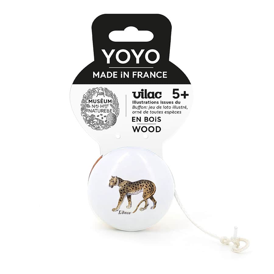 Yoyo en bois Panthère des neiges Muséum national d'histoire naturelle - Vilac