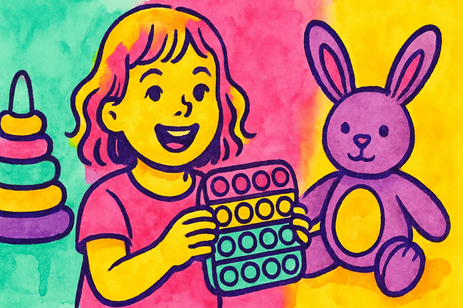 Idées cadeaux anniversaire jouet sensoriel fille 3 ans