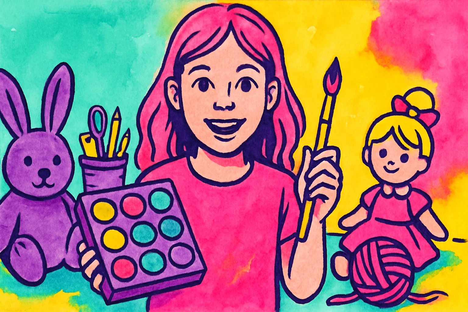 Idées cadeaux anniversaire loisir créatif fille 7 ans