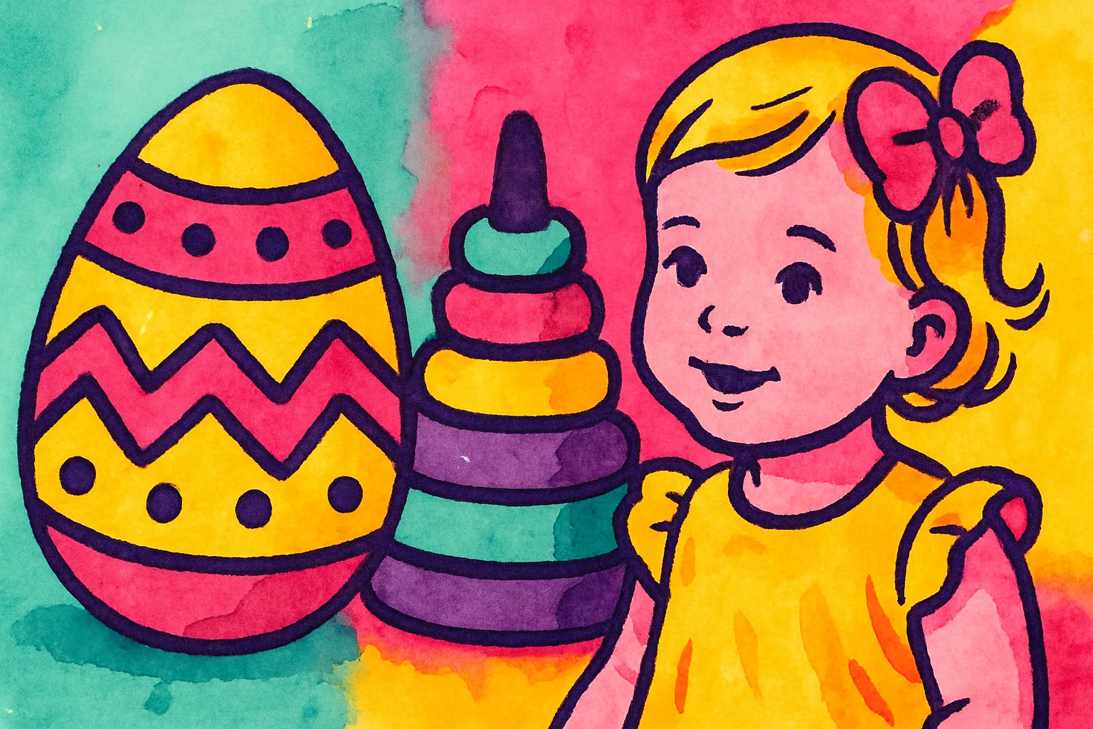 Idées cadeaux Pâques jouet éducatif fille 1 an