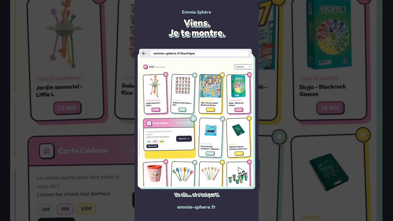 J’ai le plus beau site de jouets du monde. Voilà. 😏