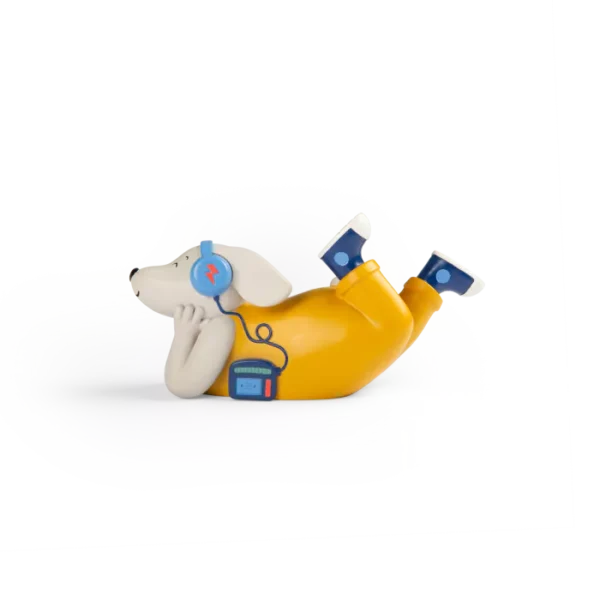 tirelire chien puce et pilou moulin roty