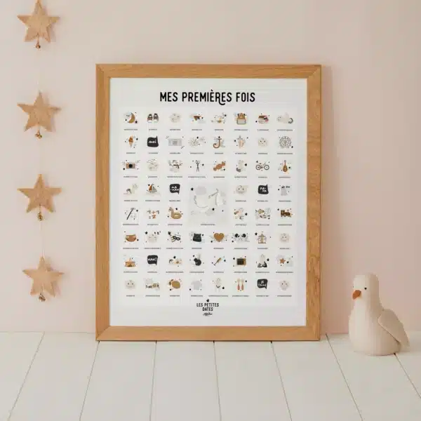 affiche à dater mes premières fois peau claire version maman(s) les petites dates