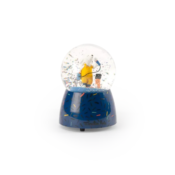 boule à neige musicale puce et pilou moulin roty