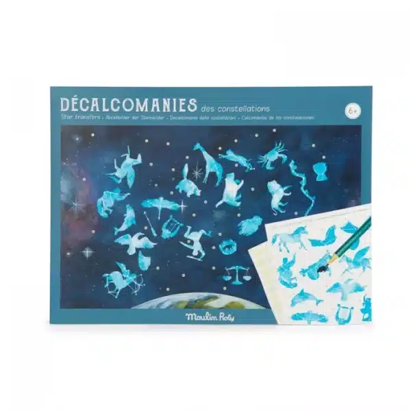 carte du ciel avec décalcomanies le jardin du moulin moulin roty