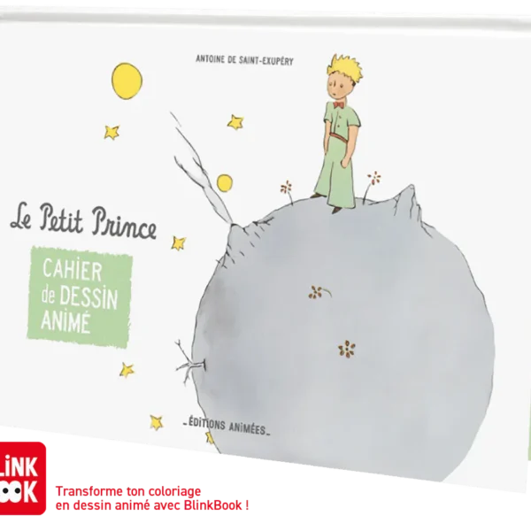 cahier de dessin animées blink book le petit prince editions animées