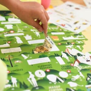 poster pédagogique à sticker la france poppik