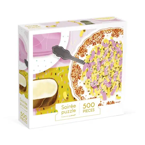 puzzle coquillettes jambon 500 pièces janod