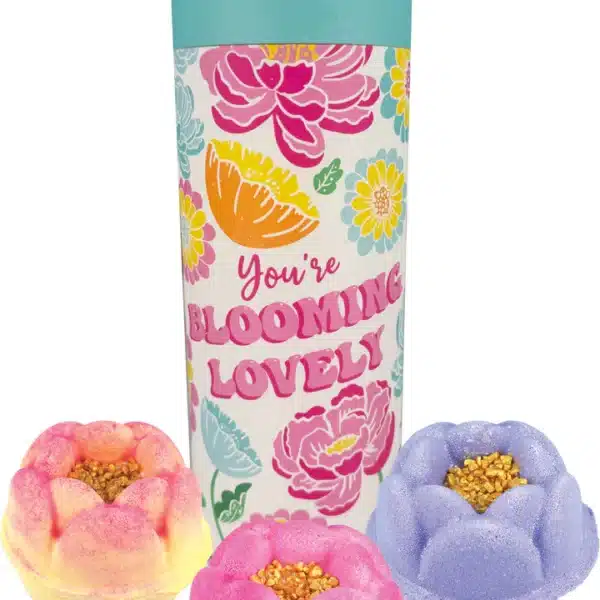coffret de 3 boules de bain blooming lovely bomb cosmetics
