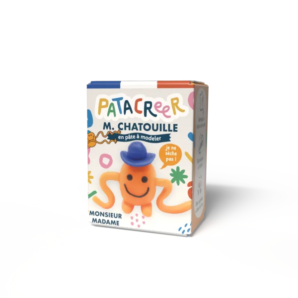 kit à fabriquer mr chatouille en pâte à modeler patacreer
