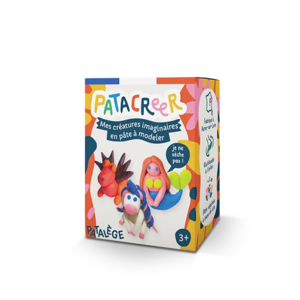 kit à fabriquer mes créatures imaginaires en pâte à modeler patacreer