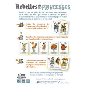 jeu de cartes rebelles princesses gigamic