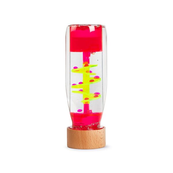 bouteille sensorielle spirale rose petit boum
