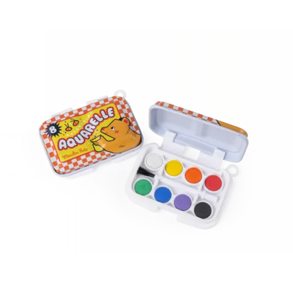 mini palette aquarelle jaune les petites merveilles moulin roty